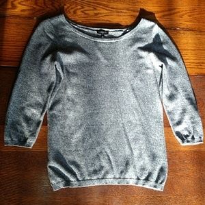 Sz XS Express Marled Grey 3/4 sleeve Top